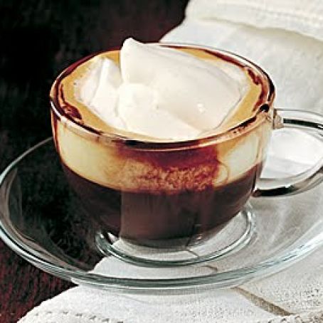 Liquor Spiked Espresso with Whipped Cream