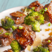 Beef & Broccoli Kebabs