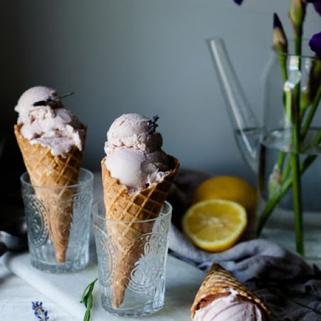 Lavender Lemon Ice Cream