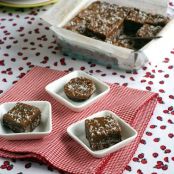 bars - Chocolate Almond Caramel Slice