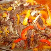 Oven Baked Steak Fajitas