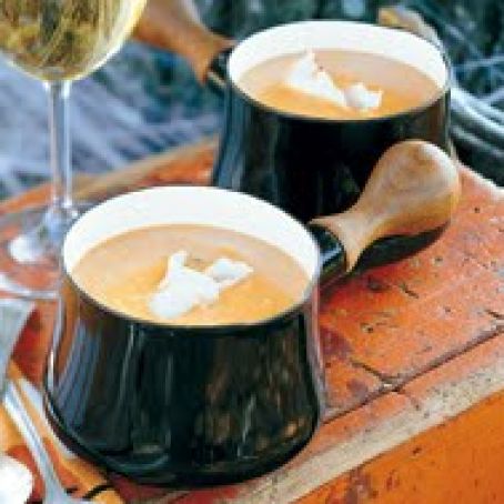 Curried Pumpkin Soup with Masala and Coconut