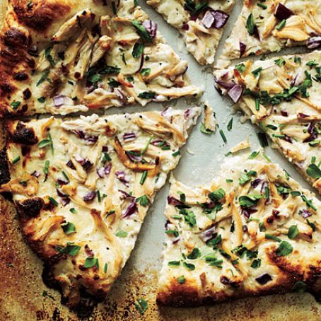 Chicken and Herb White Pizza
