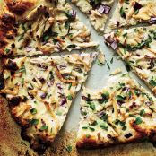 Chicken and Herb White Pizza