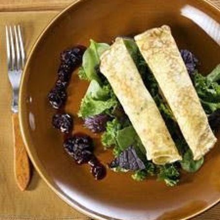 Herb Crepes with Wild Mushrooms