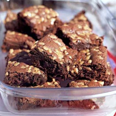 Fudgy Mocha Toffee Brownies