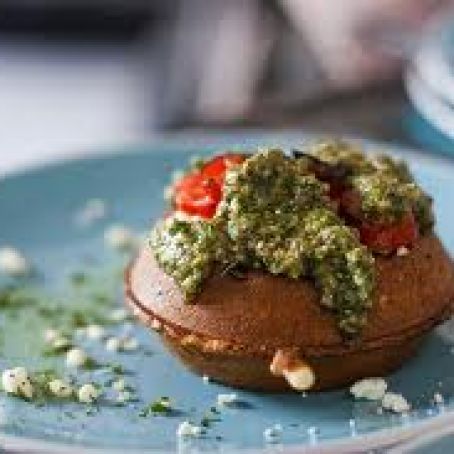 Olive-Semolina Waffles