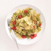 Broken Lasagna With Zucchini Tomato Sauce