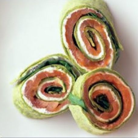 Appetizer-Salmon/Spinach Roll-up
