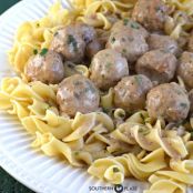 Crock Pot Salisbury Meatballs