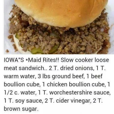 Maidrite slow cooker