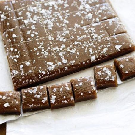 Salted Whiskey Caramels