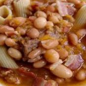 SOPA DE FIDEOS CON FRIJOLES