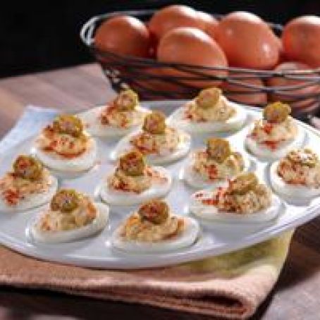 LIGHTER SOUTHERN DEVILED EGGS {bobby deen}