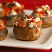 Greek-Style Stuffed Mushrooms