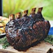 Coffee-rubbed prime rib