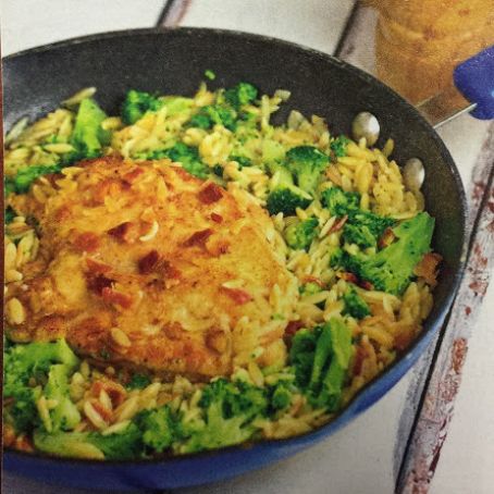 Chicken and Orzo Skillet Dinner
