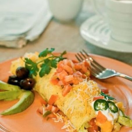 Low Carb Cheese Burrito Omelet Wraps