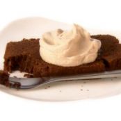 Chocolate Mascarpone Pound Cake with Coffee Meringue Icing