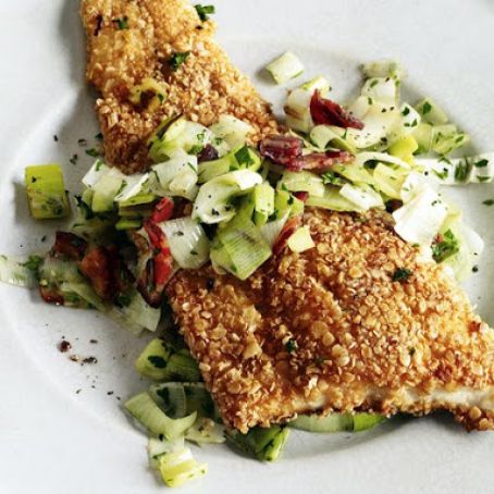 Oatmeal-Crusted Trout