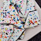 Cake Batter Chocolate Bark