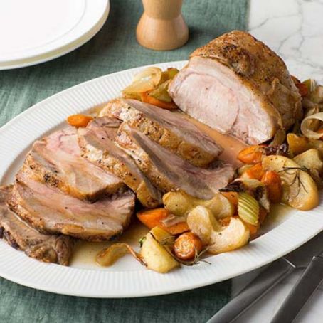 Roast Pork Loin with Apples