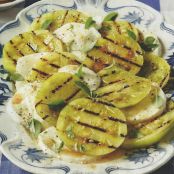 Grilled Green Tomatoes Caprese