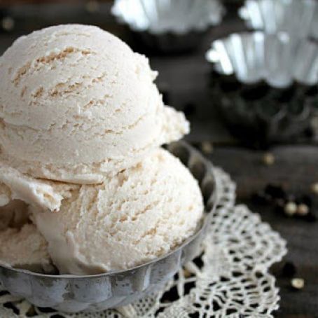 Strawberry and Black Pepper Ice Cream