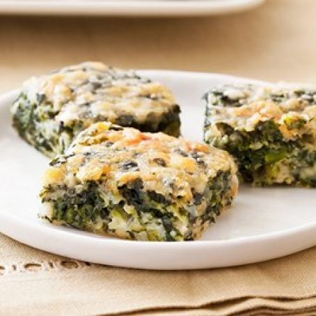 Bacon Cheddar Spinach Squares