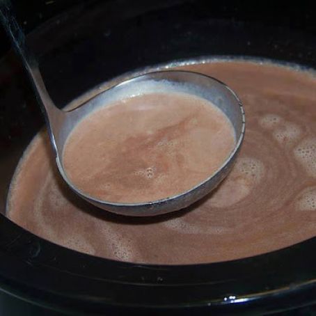 Christmas Eve Creamy Crock Pot Hot Chocolate