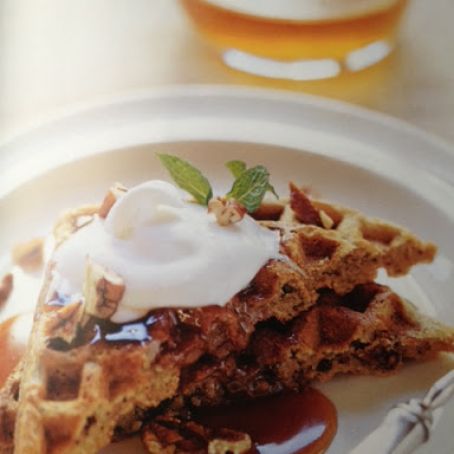 Caramel Pecan Waffles