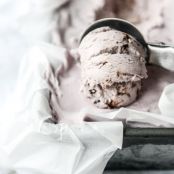No Churn Blackberry Chip Ice Cream