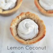 cookie - Lemon Coconut Cookie Cups