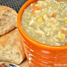 Easy Crockpot Chicken and Rice Soup
