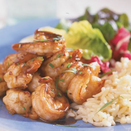 Sautéed Shrimp with Buttery Balsamic Vinegar Sauce