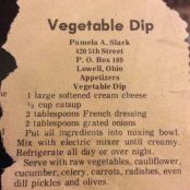 Orange Vegetable Dip