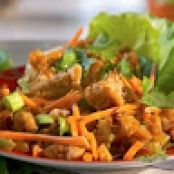 Spicy Ginger Chicken in Lettuce Cups