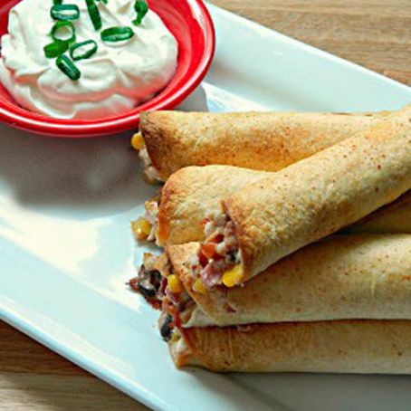 Creamy Chicken and Bacon Taquitos