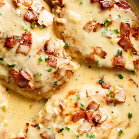 Creamy Beer Cheese Chicken With Crispy Bacon (No Heavy Cream)