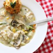 Chicken Pot Pie Soup | Skinnytaste.com