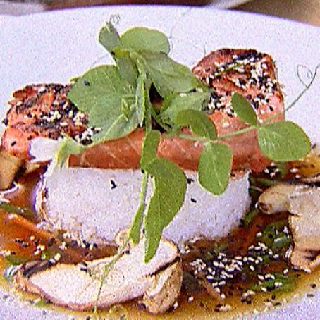 SEA BASS****Grilled Sea Bass in Ginger Broth