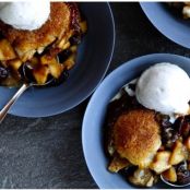 Drop-Biscuit Pear and Dried Cherry Cobbler