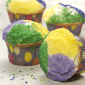 Mardi Gras King Cupcakes