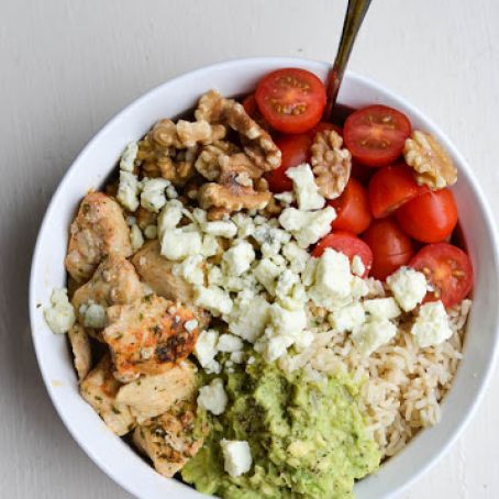 Chicken and Avocado Rice Bowl