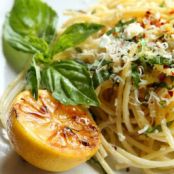 Lemon Spaghetti with Feta and Basil