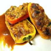 Spicy BBQ Pulled Pork Stuffed Pepper Mini's