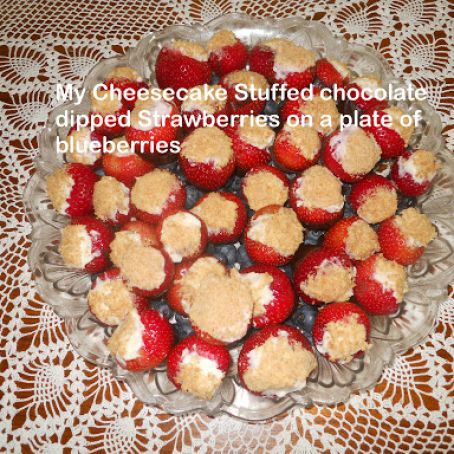 CHEESECAKE STUFFED STRAWBERRIES