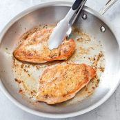 Crispy Skinned Chicken Breast with Vinegar Pepper Sauce