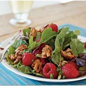 Mesclun with Berries and Sweet Spiced Almonds