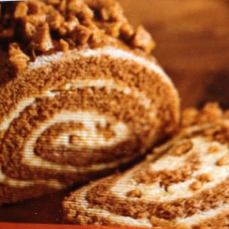The Deen Bros. Lighter Pumpkin Roll Cake
